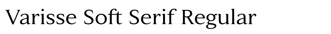 Varisse Soft Serif Regular